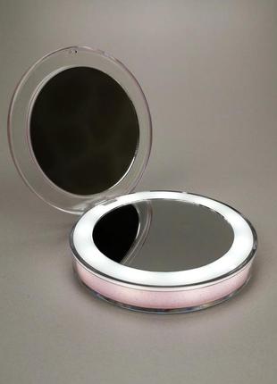 Кишенькове дзеркало з led-підсвіткою