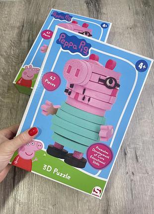 Набір 3д пазл, 3d пазл pepa pig , тато свин , 4+