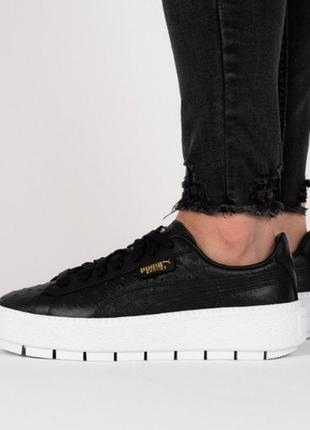 Puma platform trace ostrich black