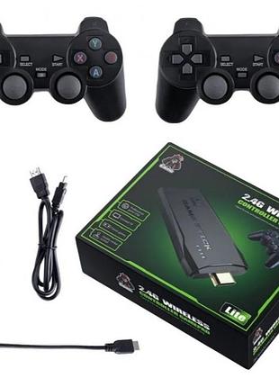 Ігрова відео приставка з джойстиками, консоль для телевізора mini game stick 4k hdmi