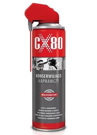 Багатоцільове мастило cx-80 duo 500ml з подвійним аплікатором для захисту та змащення механізмів ku-22