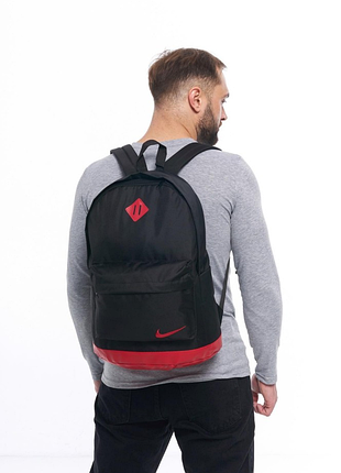 Рюкзак кож.дно черный, дно красное  м-37141