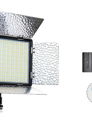 Комплект (набор) "light m" led свет teyeleec tl520 (3200-5600 k) + аккумулятор np-f750 + зарядное устройство