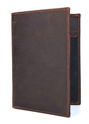 Кожаный кошелек john mcdee 11.5х15х1 см коричневый cl0134250