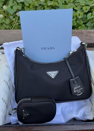 Сумочка prada re-edition 2005 re-nylon bag. оригинал.