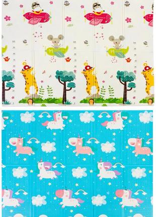 Ігровий термокилимок "animals" 2-сторонній 180х120х0,8 см baby home textile різнокольоровий (2000002480204)