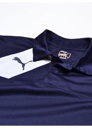 Puma m / легке спортивне еластичне поло зі вставкою та лого2 фото