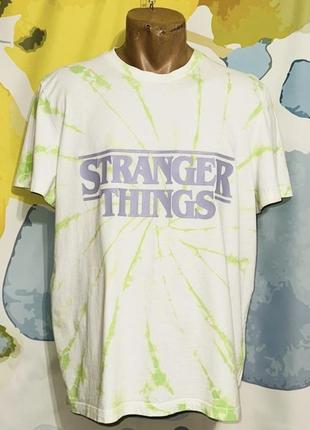 Оригінальна бавовняна оверсайз футболка netflix stranger things дивні дива