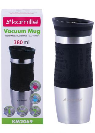 Термокухоль kamille 380 мл чорний cl0014589