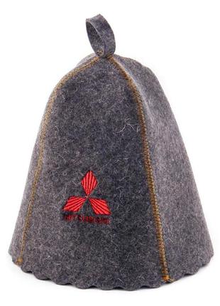 Банная шапка "mitsubishi" luxyart универсальный серый cl0100000