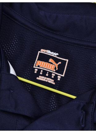 Puma m / легке спортивне еластичне поло зі вставкою та лого10 фото