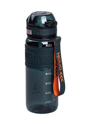 Пляшка для води спортивна 750 мл з фліп кришкою з ремінцем та напувалкою houo