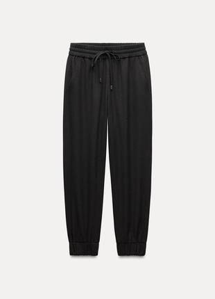 Штани-джоггери з манжетами внизу zara