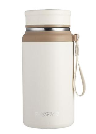 Термос fashion с датчиком температуры 700 мл белый hp-14-20w