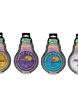 Слизь-пластилин knete genius с блестками в ассортименте