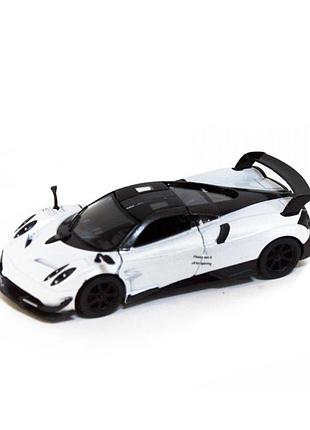 Коллекционная игрушечная машинка pagani huayra bc kt5400w инерционная белый