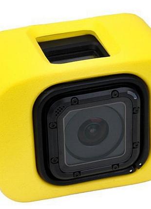 Защитный поплавок (floaty) для экш-камер gopro hero 5 session - желтый (код № xtgp255)
