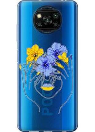 Чехол на xiaomi poco x3 pro девушка из пластика fch_0054045