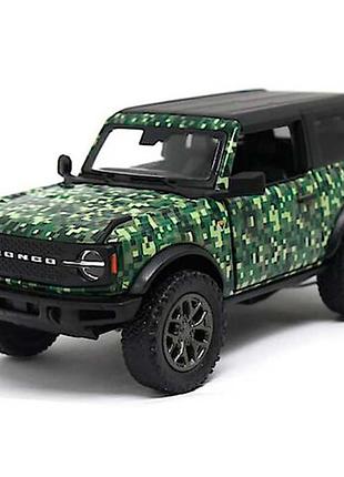 Модель джип ford bronco camo-edition (hard top) (2022) 5" kt5445wb метал.інерц.відкр.дв.3кол.кор./9