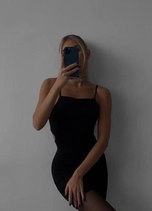 Плаття жіноче на бретельках кріпайвінг 42-44; 44-46 "grand fashion" недорого від прямого постачальника