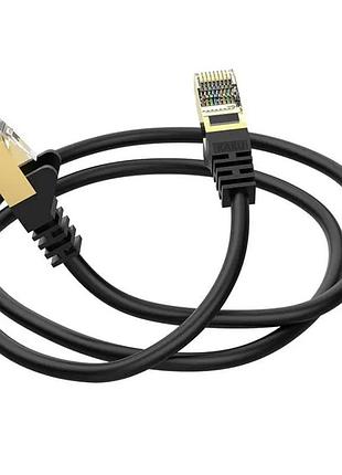 Сетевой интернет кабель для роутера kakusiga ksc-743 cat6 high-speed 1gbts lan rj45 1м - black