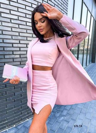 Нежно розовый топ h&m размер m-l. рубчик. коттон новый