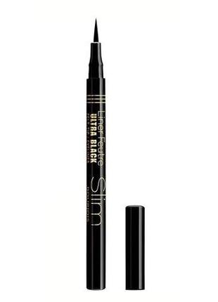 Підводка-фломастер для очей bourjois liner feutre slim тонка чорна, 0.8 мл