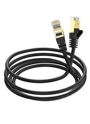 Сетевой интернет кабель для роутера kakusiga ksc-744 cat6 high-speed 1gbts lan rj45 3м - black