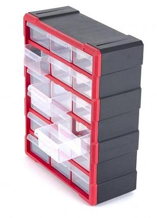 Органайзер 19" intertool bx-4019 бокс для инструментов и мелких деталей ящик
