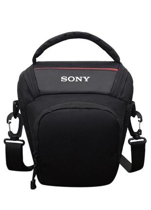 Сумка для фотоаппарата sony α сони альфа универсальная противоударная черный ( код: ibf049b )