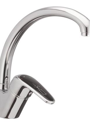 Смеситель для кухни haiba magic 011 с черной ручкой (hb0676)