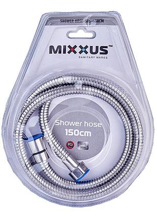 Шланг для душа mixxus shower hose-sus-150cm из нерж. стали sus304 (mi6053)