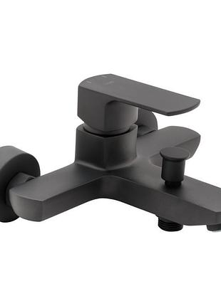Смеситель для ванны qtap lipno qtnh3023101dcb black matt