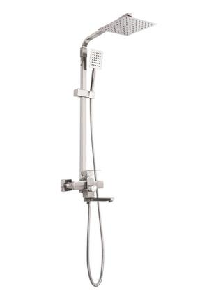 Душевая колонна со смесителем (нерж.сталь) mixxus fit-009-j (ss2825)