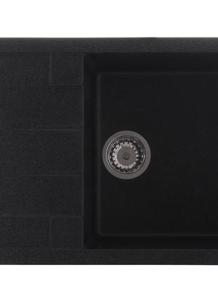 Мийка кухонна zerix zs-6550s-13 графітна (zx4545)