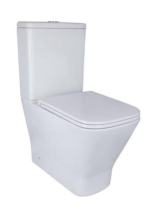 Унитаз-компакт qtap cardinal ultra quiet безободковый с сиденьем soft-close qt04222168auq3w