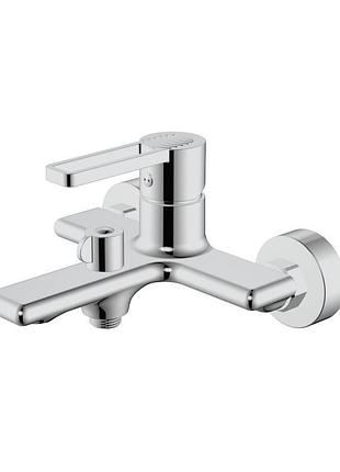 Змішувач для ванни qtap taurus (з душовим гарнітуром) qttau259crm45661 chrome