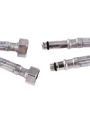 Гнучкі шланги для змішувача гайка 1/2" — штуцер m10 (100 см) 2 шт zerix (zx1576)