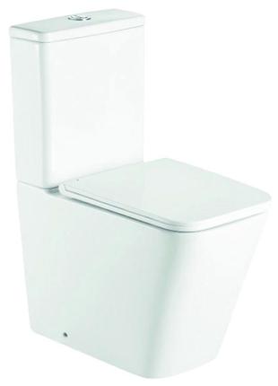 Унитаз-компакт mixxus premium quadro-0401-r 610x365x825mm, система смыва rimless (mp6457)