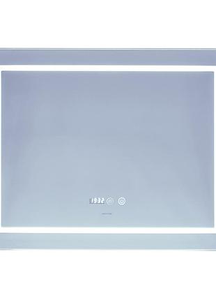 Зеркало mixxus style mr03-80x60 (часы, led-подсветка, антизапотевание) (mi6005)