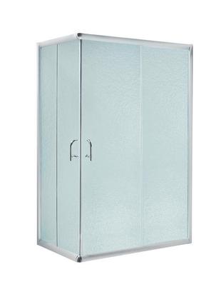 Душова кабіна lidz wawel sc100x80.sat.low.fr, скло frost 5 мм + lidz душовий піддон kapielka st100x80х14