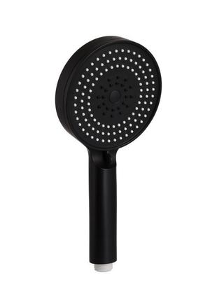 Лійка для ручного душу qtap rucni d 130 мм округла qtruc125blm45951 black matt