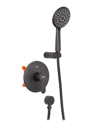 Змішувач для душу haiba amanda 003 (inner) black (hb3956)