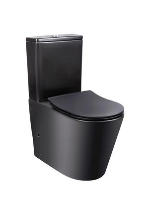 Унитаз-компакт qtap scorpio безободковый с сиденьем soft-close qt14222125armb