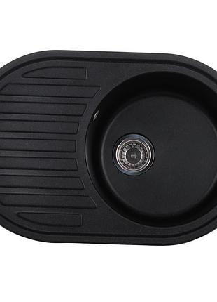 Мийка кухонна zerix zs-7750r-03 чорна (zx4556)