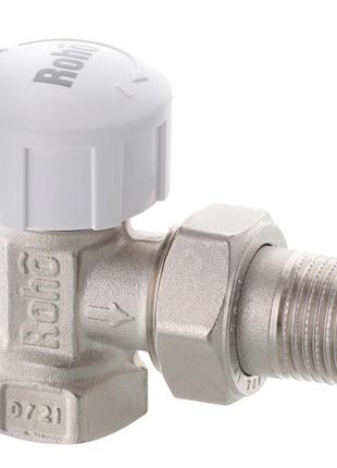 Кран радиаторный термостатический roho r5150-050 - 1/2" (м30х1,5) (угловой) (ro0122)