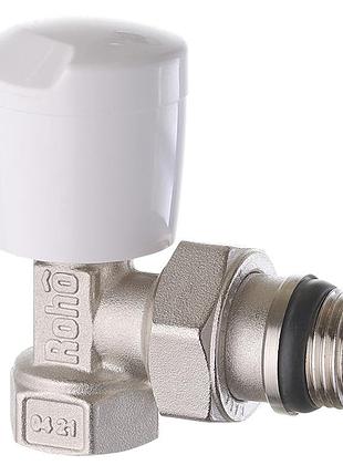 Кран радиаторный roho r5551-050 - 1/2" угловой (антипротечка) (ro0129)