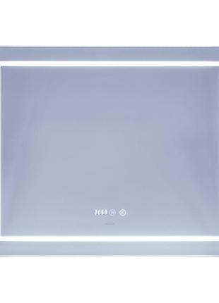 Зеркало mixxus style mr03-90x70 (часы, led-подсветка, антизапотевание) (mi6007)