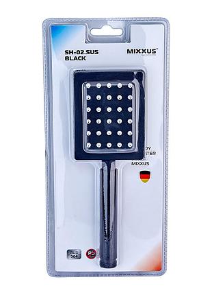 Лейка для душа из нерж. стали sus304 mixxus sh-02.sus black (mi6120)