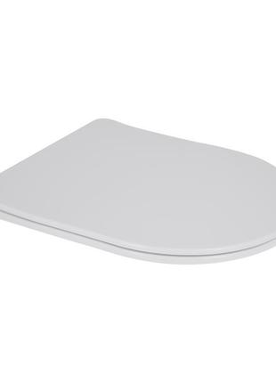 Сиденье для унитаза qtap (swan ultra, jay ultra) с микролифтом slim qt99sc6106w